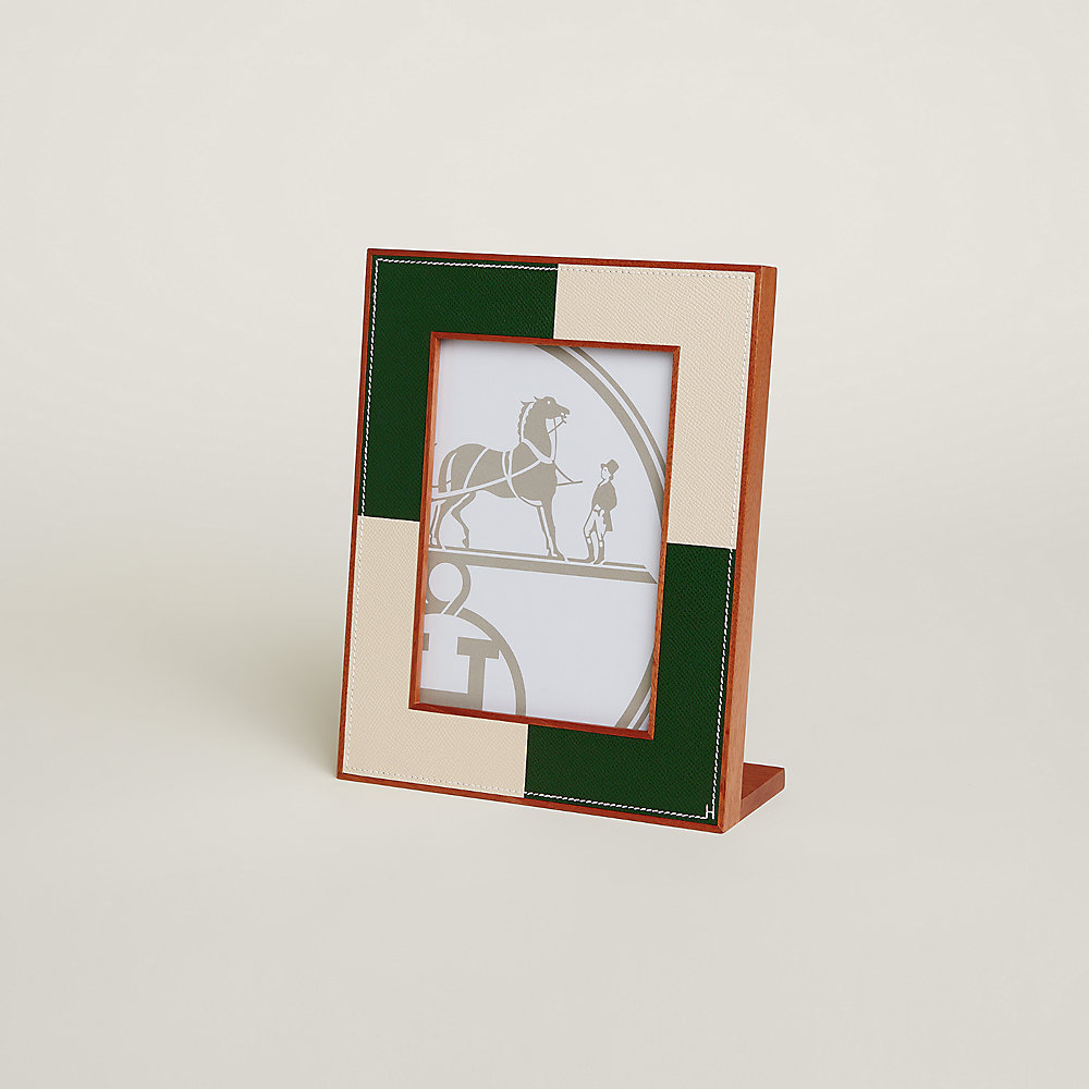 Pleiade en Casaque picture frame, medium model - Brown | Hermès USA